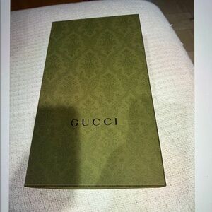 Gucci Olive Green Patterned Box 15x8